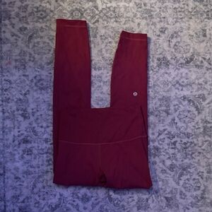 Lululemon Athletica Deep Red Leggings